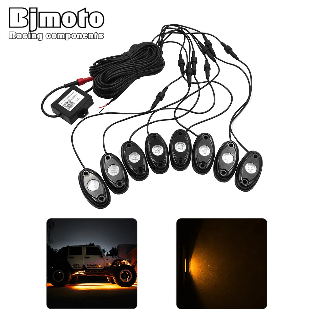 Bjmoto мотоцикл грузовик автомобиль 8 капсул красный зелёный синий светодиодные рок-огни Bluetooth приложение музыка DIY мигающая фотография для Jeep ...
Bjmoto мотоцикл грузовик автомобиль 8 капсул красный зелёный синий светодиодные рок-огни Bluetooth приложение музыка DIY мигающая фотография для Jeep ...