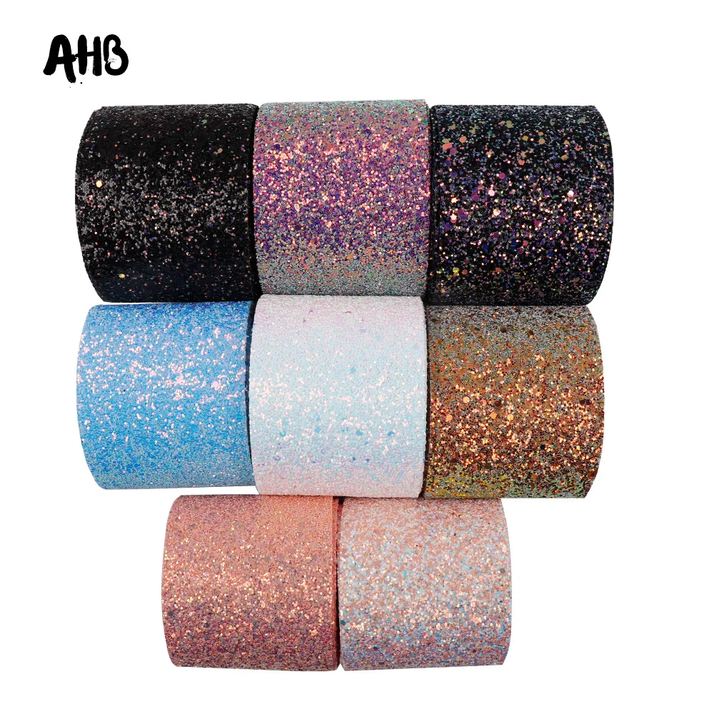 AHB Chunky Glitter Ribbon 75MM Shiny Soft Fabric Ribbon For Bows Gift Package Handmade Material DIY Bags Decor Accessories 1y
AHB Chunky Glitter Ribbon 75MM Shiny Soft Fabric Ribbon For Bows Gift Package Handmade Material DIY Bags Decor Accessories 1y