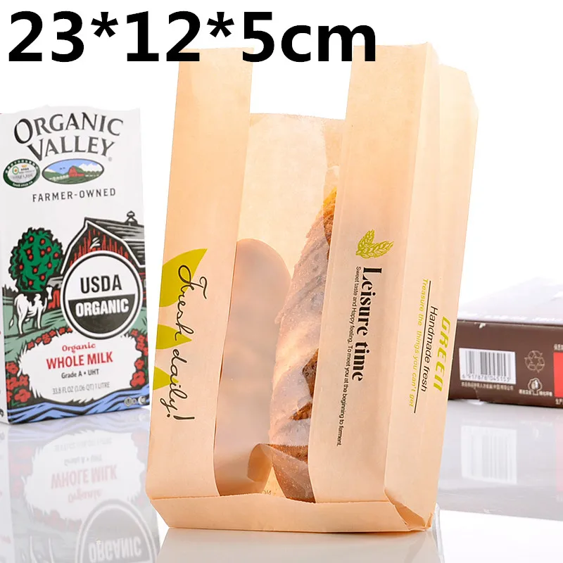 100PCS/Lot Eco-friendly Kraft Greaseproof Paper Bags For Graham Bread Toast Biscuits Food Packaging Bags Wedding Favor Party
100PCS/Lot Eco-friendly Kraft Greaseproof Paper Bags For Graham Bread Toast Biscuits Food Packaging Bags Wedding Favor Party