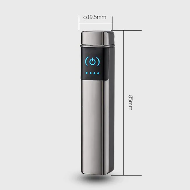 Новый Новинка USB ветрозащитный негорящий двойной дуги импульсного сенсорный