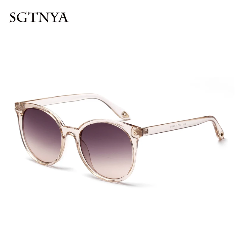 SGTNYA New round retro sunglasses transparent frame glasses Europe and America fashion ladies versatile sunglasses UV400
SGTNYA New round retro sunglasses transparent frame glasses Europe and America fashion ladies versatile sunglasses UV400
