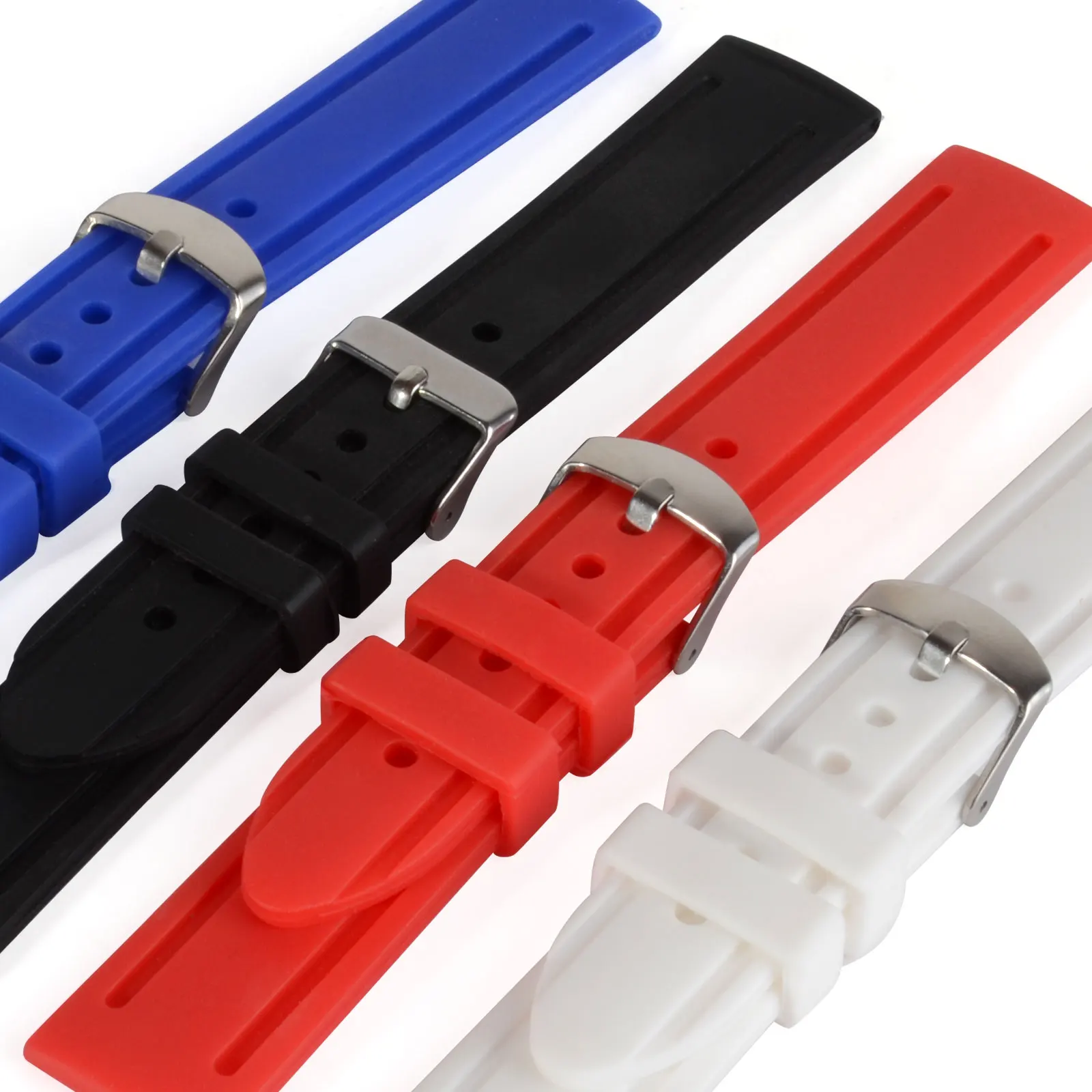 Shellhard 1pc Unisex Silicone Watch Accessories 4 Colors Wrist Watch Band Strap Sport Watch Mens Women 20mm 22mm 24mm
Shellhard 1pc Unisex Silicone Watch Accessories 4 Colors Wrist Watch Band Strap Sport Watch Mens Women 20mm 22mm 24mm
