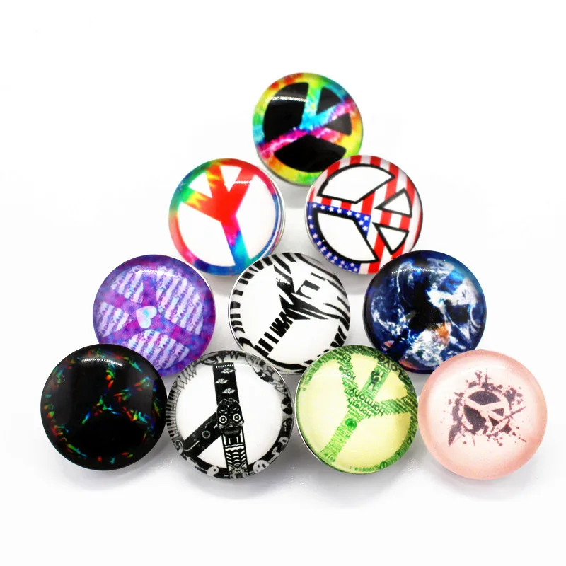 New style 50pcs/lot Glass Peace Symbol Snap Buttons Printing Belief Snap Charms Fit 18mm/20mm DIY Snap Bracelets&Bangles Jewelry
New style 50pcs/lot Glass Peace Symbol Snap Buttons Printing Belief Snap Charms Fit 18mm/20mm DIY Snap Bracelets&Bangles Jewelry