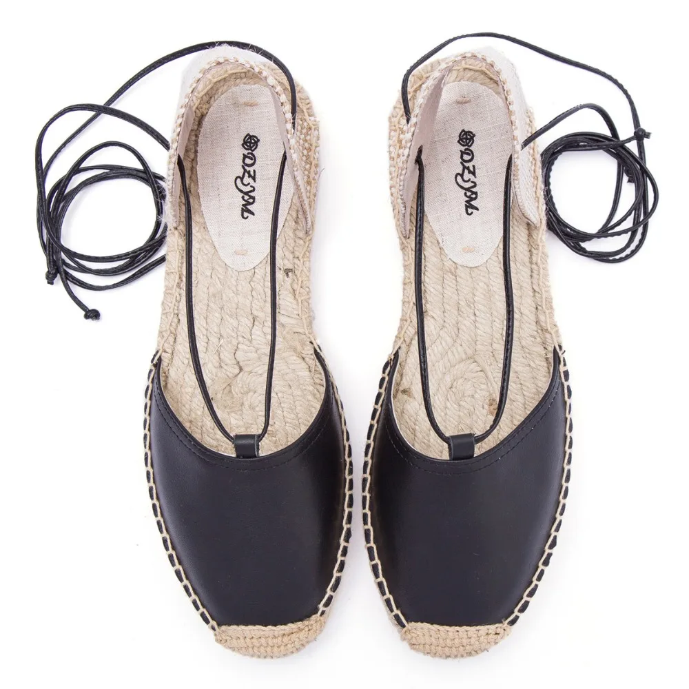 Women's genuine leather ankle tie bohemia style flats sandals caver heel hemp sole female leisure sandalias summer student shoes
Women's genuine leather ankle tie bohemia style flats sandals caver heel hemp sole female leisure sandalias summer student shoes
