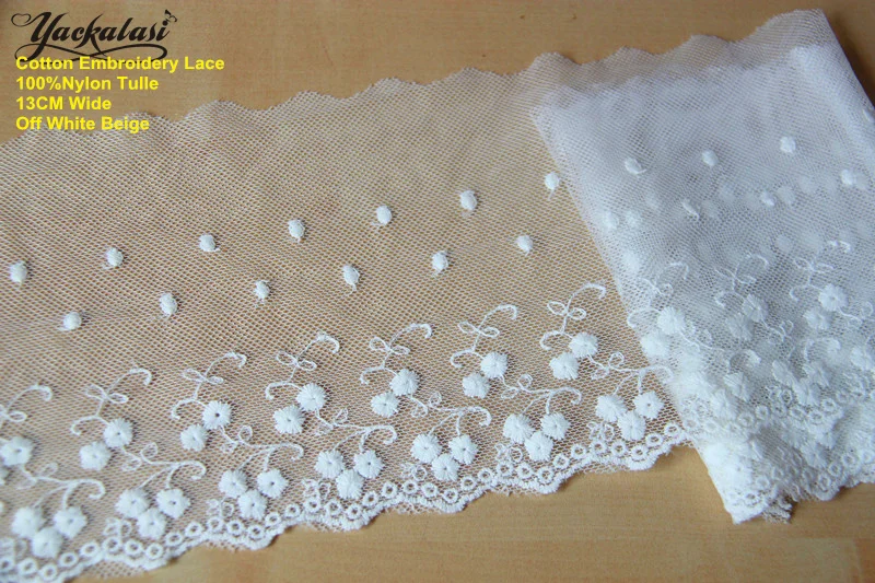 YACKALASI 14 Yds/Lot Cotton Embroidery Lace Flower Apparel Sewing Lace Appliqued White Dot Floral Embroidered Scalloped 14CM
YACKALASI 14 Yds/Lot Cotton Embroidery Lace Flower Apparel Sewing Lace Appliqued White Dot Floral Embroidered Scalloped 14CM