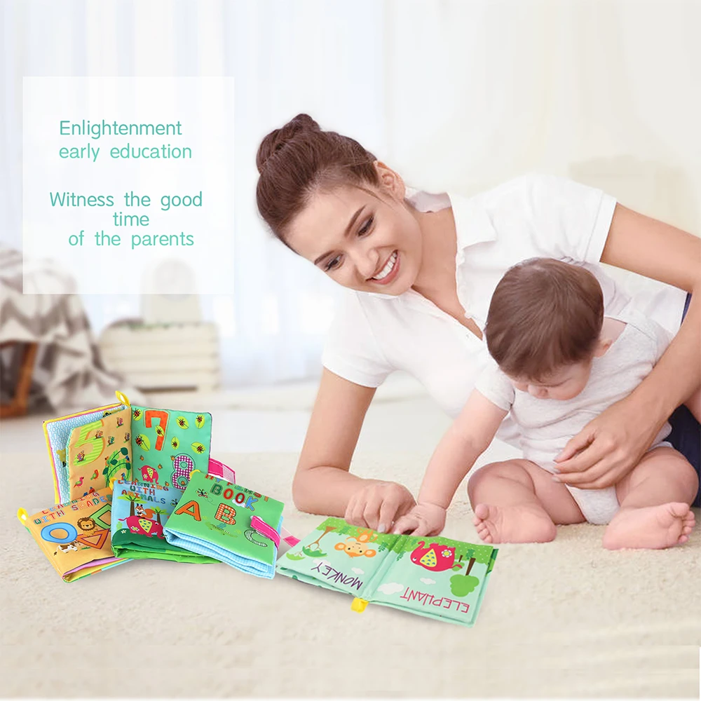 4 Pcs /Set Rustle Book Baby Soft Cloth Book Stroller Toy Educational Book Learn Word/ Letter/ Number with Image Newborn Gift
4 Pcs /Set Rustle Book Baby Soft Cloth Book Stroller Toy Educational Book Learn Word/ Letter/ Number with Image Newborn Gift