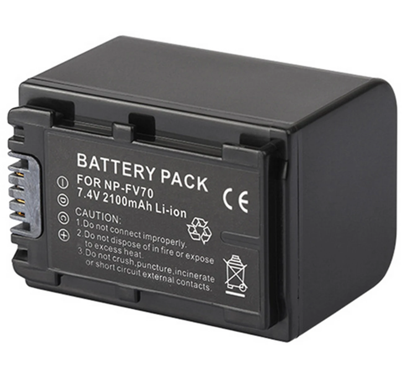Battery Pack for Sony NP-FV30, NP-FV50, NP-FV50A, NP-FV70, NP-FV70A, NP-FV100, NP-FV100A InfoLithium V Series
Battery Pack for Sony NP-FV30, NP-FV50, NP-FV50A, NP-FV70, NP-FV70A, NP-FV100, NP-FV100A InfoLithium V Series