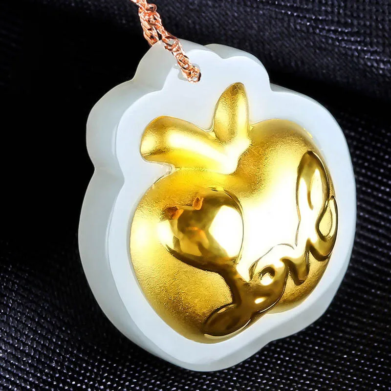Drop Shipping Hetian Jade Apple Pendant Necklace Lucky Amulet Gold Jade Stone Necklace For Women Men Gift Fine Jewelry
Drop Shipping Hetian Jade Apple Pendant Necklace Lucky Amulet Gold Jade Stone Necklace For Women Men Gift Fine Jewelry