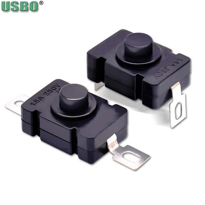 White Black 100pcs KAN28 copper 1A 30V DC 250V 1.5A AC Elbow Pins ON OFF mini Tail torch flashlight Selflock push button switch
White Black 100pcs KAN28 copper 1A 30V DC 250V 1.5A AC Elbow Pins ON OFF mini Tail torch flashlight Selflock push button switch