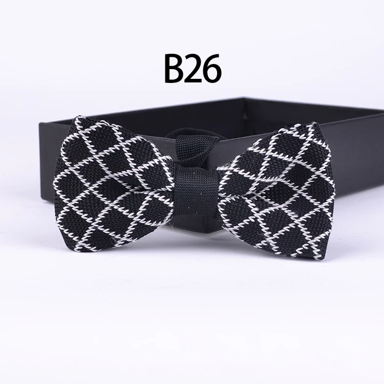 Top Fashion Knitted Bowtie Stylish Lovely White with Black Plaid Butterfly Male Bow Tie Knit Men Tie For Wedding
Top Fashion Knitted Bowtie Stylish Lovely White with Black Plaid Butterfly Male Bow Tie Knit Men Tie For Wedding