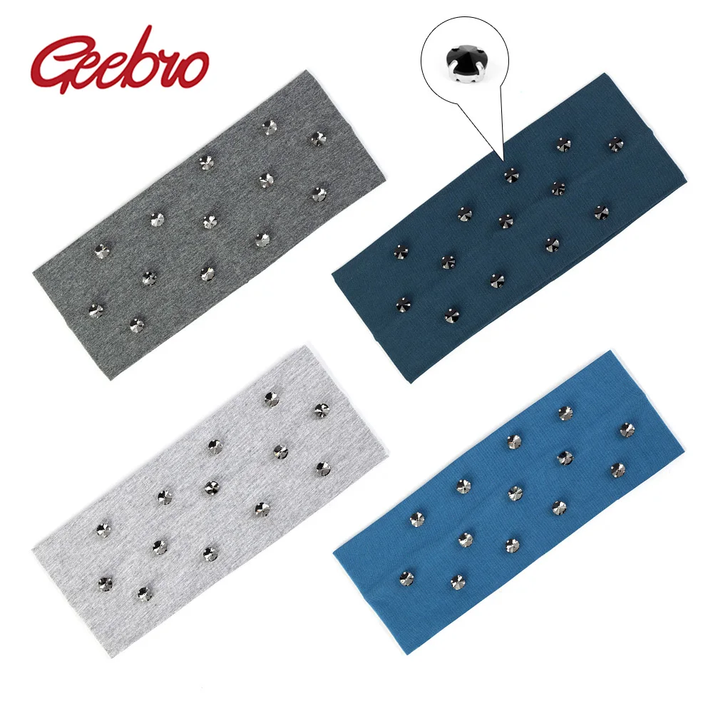 Geebro Women Elastic Hairbands Rhinestones Crystal Hair Accessories Handmade Flat Headbands For Girls Female Cotton Turban DZ747
Geebro Women Elastic Hairbands Rhinestones Crystal Hair Accessories Handmade Flat Headbands For Girls Female Cotton Turban DZ747