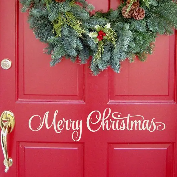 Christmas Sign Vinyl Decal Merry Christmas Lettering Entry Way Vinyl Stickers Holiday Home Decoration Door Window Mural AY1462
Christmas Sign Vinyl Decal Merry Christmas Lettering Entry Way Vinyl Stickers Holiday Home Decoration Door Window Mural AY1462