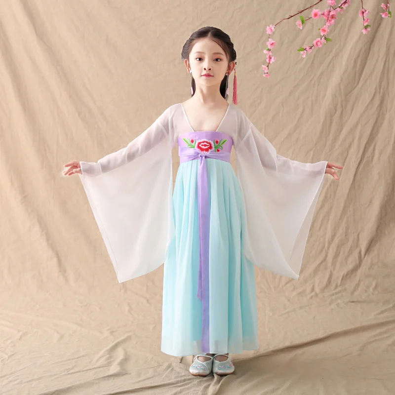 Girls Ancient Dramaturgic Dress Lovely Kids Guzheng Perform Costumes Children Ancientry Fairy Princess Clothing Cosplay 092507
Girls Ancient Dramaturgic Dress Lovely Kids Guzheng Perform Costumes Children Ancientry Fairy Princess Clothing Cosplay 092507