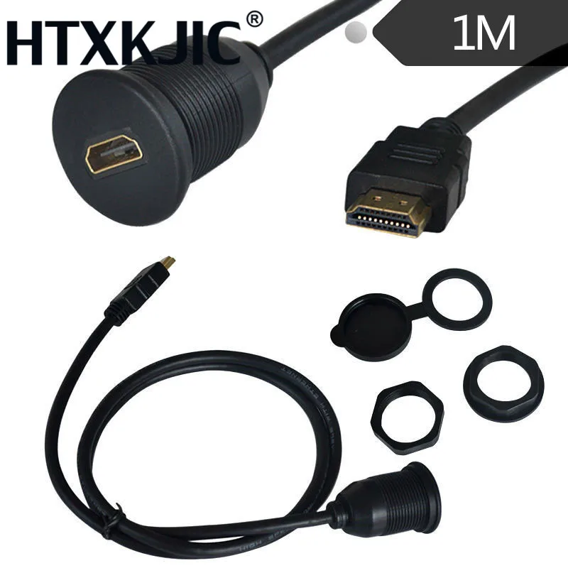 Car Dash Flush Mount HDMI Male to Female Socket Cable Installation Panel Kit 1m
Car Dash Flush Mount HDMI Male to Female Socket Cable Installation Panel Kit 1m