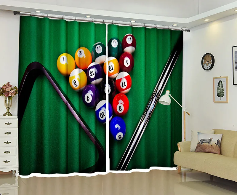 Pool table 3d Curtains For Living Room Window Treatments Modern Curtains For Beding Room living room High-precision Shade
Pool table 3d Curtains For Living Room Window Treatments Modern Curtains For Beding Room living room High-precision Shade