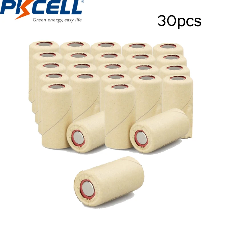 30pcs PKCELL 2200mah 1.2v nicd sub c rechargeable battery power tool Paper Wrapped (Flat Top) 10C High Drain SC batteries
30pcs PKCELL 2200mah 1.2v nicd sub c rechargeable battery power tool Paper Wrapped (Flat Top) 10C High Drain SC batteries