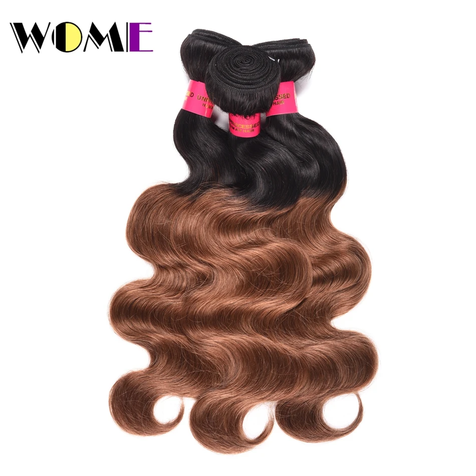 Wome Body Wave Ombre Hair Bundles Brazilian Non Remy Human Hair Extensions 1/3 Pcs Deal T1B/99J/Red/Bloned Ombre Hair Bundles
Wome Body Wave Ombre Hair Bundles Brazilian Non Remy Human Hair Extensions 1/3 Pcs Deal T1B/99J/Red/Bloned Ombre Hair Bundles