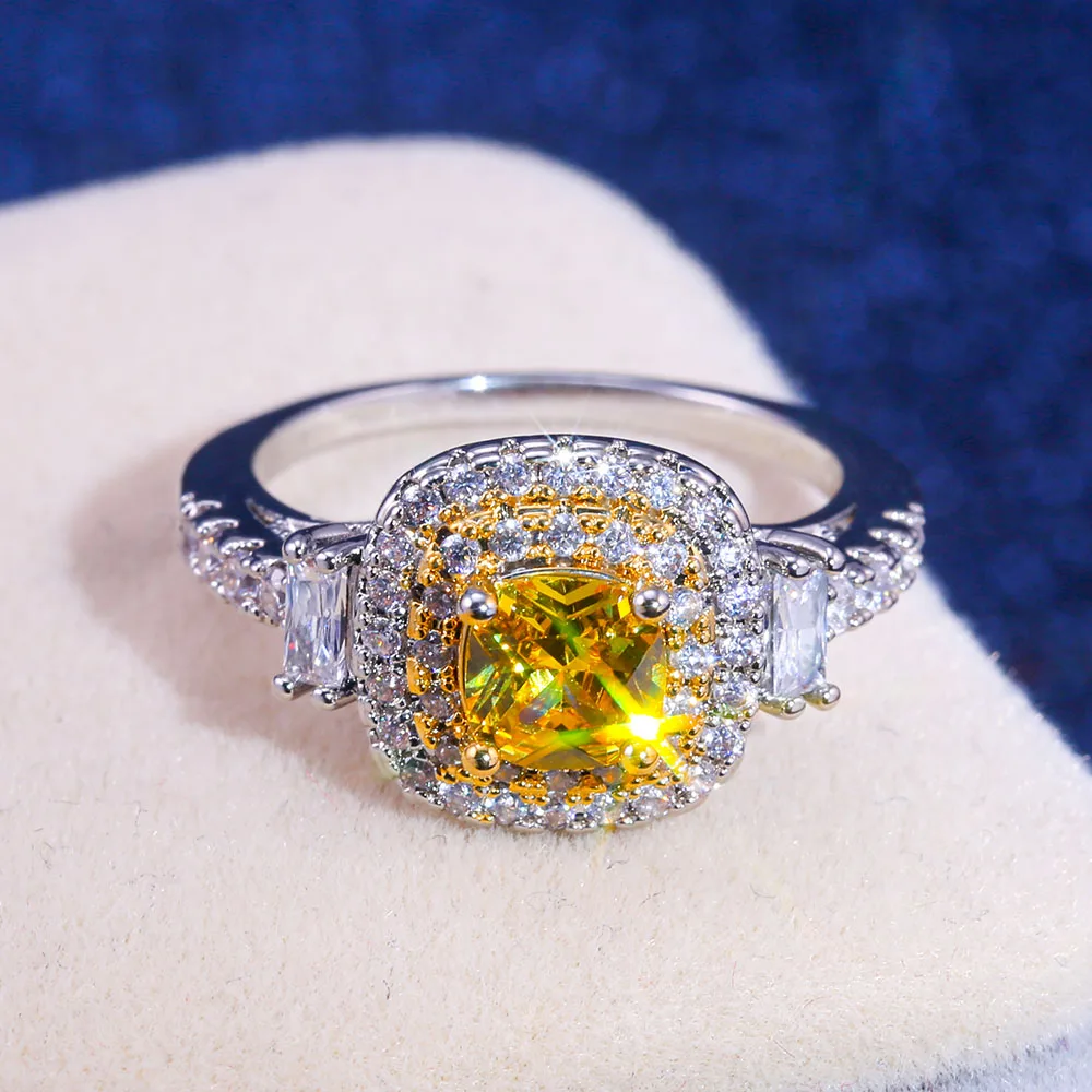 Huitan Vintage Wedding Ring With Yellow Cubic Zircon Elegant Engagement Claddagh Ring With Micro Paved Thick Ring Dropshipping
Huitan Vintage Wedding Ring With Yellow Cubic Zircon Elegant Engagement Claddagh Ring With Micro Paved Thick Ring Dropshipping