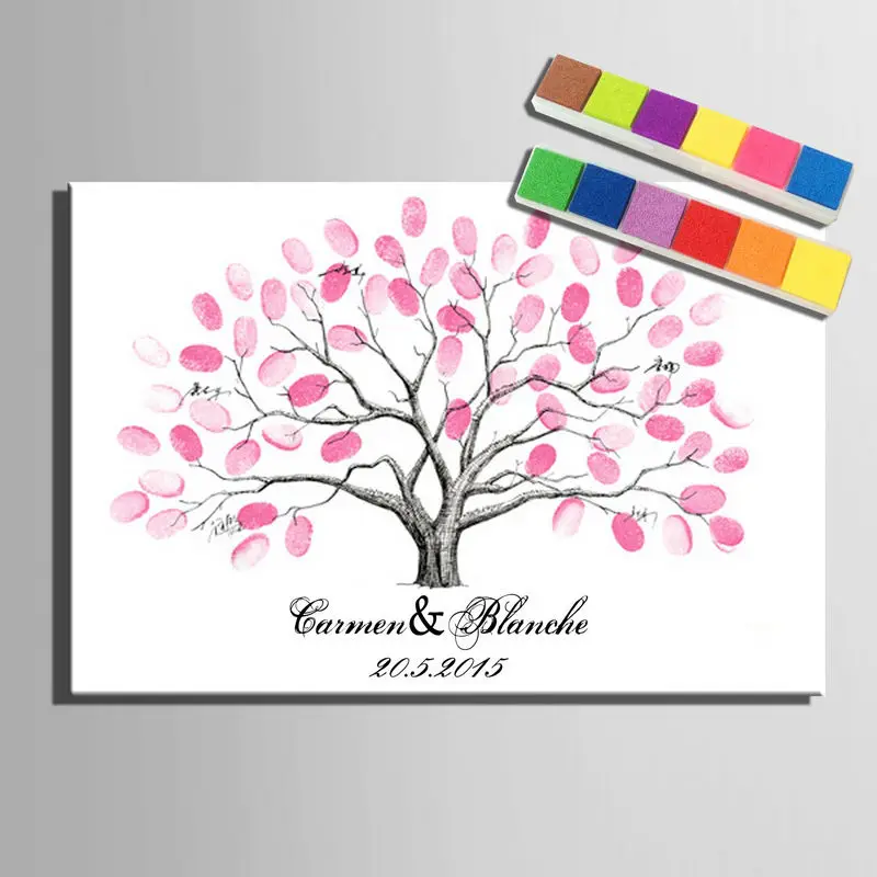 Wedding gifts for guests Love Bird Personalized Canvas Fingerprint Tree Painting Wedding guest book Canvas painting souvenir
Wedding gifts for guests Love Bird Personalized Canvas Fingerprint Tree Painting Wedding guest book Canvas painting souvenir