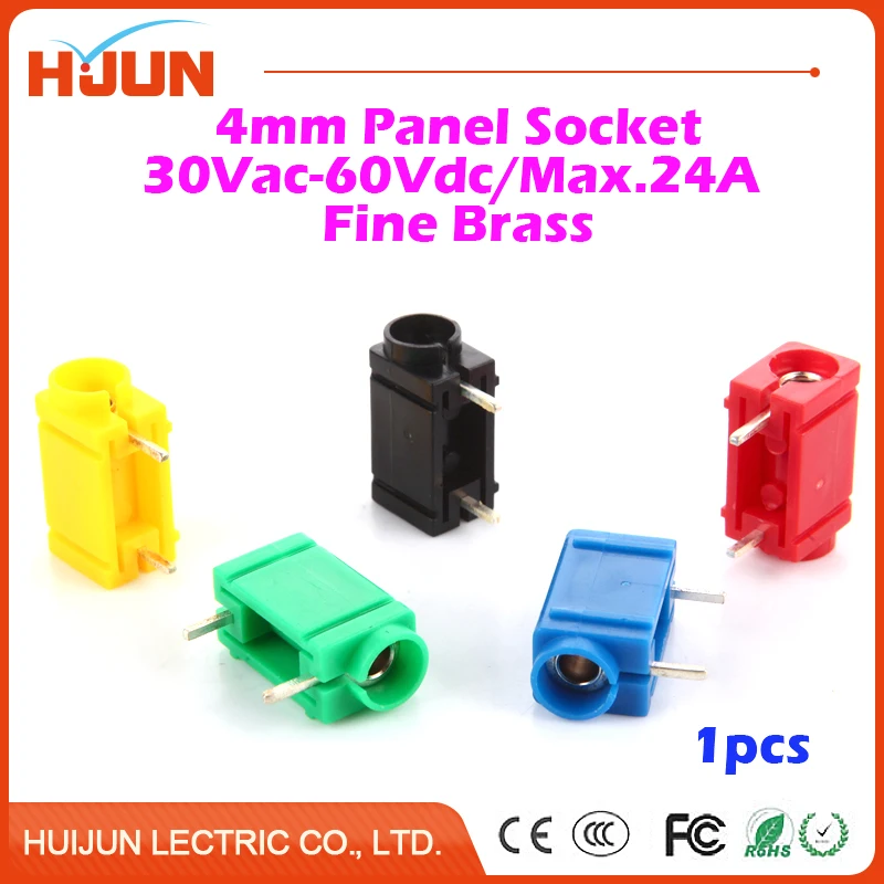1pcs 4mm 24A Copper Banana Panel Socket Plug Binding Post Circuit Board Socket Audio Speaker Adapter Female Terminal Connector
1pcs 4mm 24A Copper Banana Panel Socket Plug Binding Post Circuit Board Socket Audio Speaker Adapter Female Terminal Connector