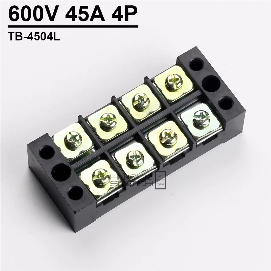 TB 4504 Connection Terminal Connector Connection Row 45A 4Position Connection Terminal Row Connection Row
TB 4504 Connection Terminal Connector Connection Row 45A 4Position Connection Terminal Row Connection Row