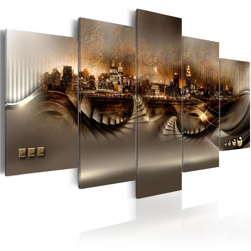 5 Panel Night View Wall Art Poster City Construction Scenery Canvas Painting Landscape Modular Pictures for Living Room Decor
5 Panel Night View Wall Art Poster City Construction Scenery Canvas Painting Landscape Modular Pictures for Living Room Decor