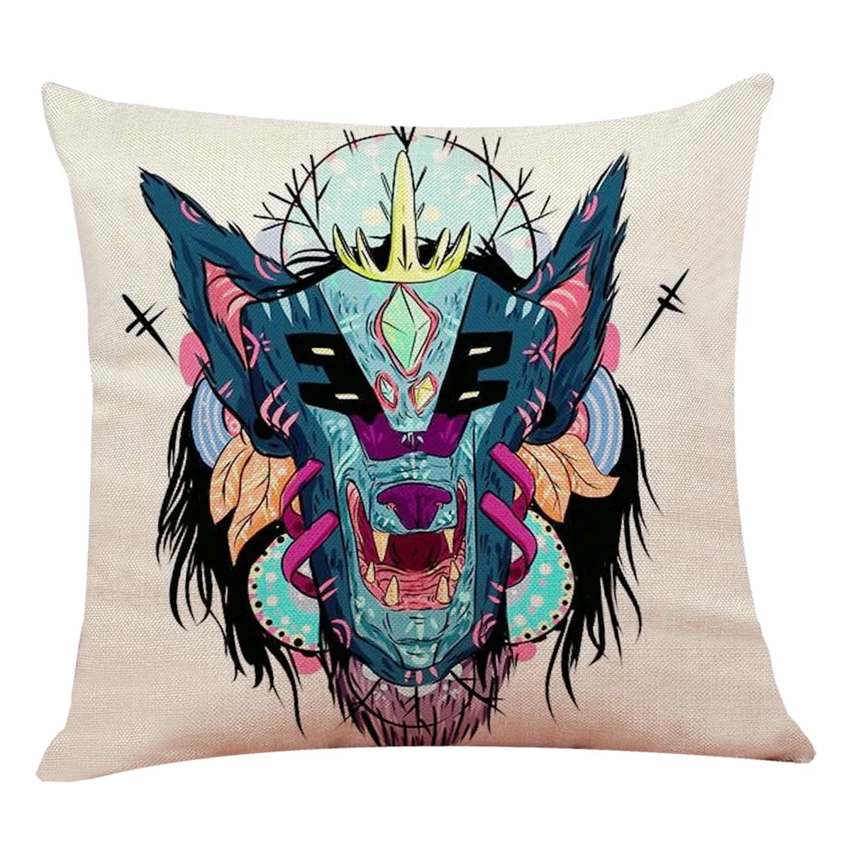 Famous Totem Printed Throw Pillow Case Sofa & Bed Home Decor Design Square Cushion Cover Colorful Cartton Pillowcase Cover
Famous Totem Printed Throw Pillow Case Sofa & Bed Home Decor Design Square Cushion Cover Colorful Cartton Pillowcase Cover