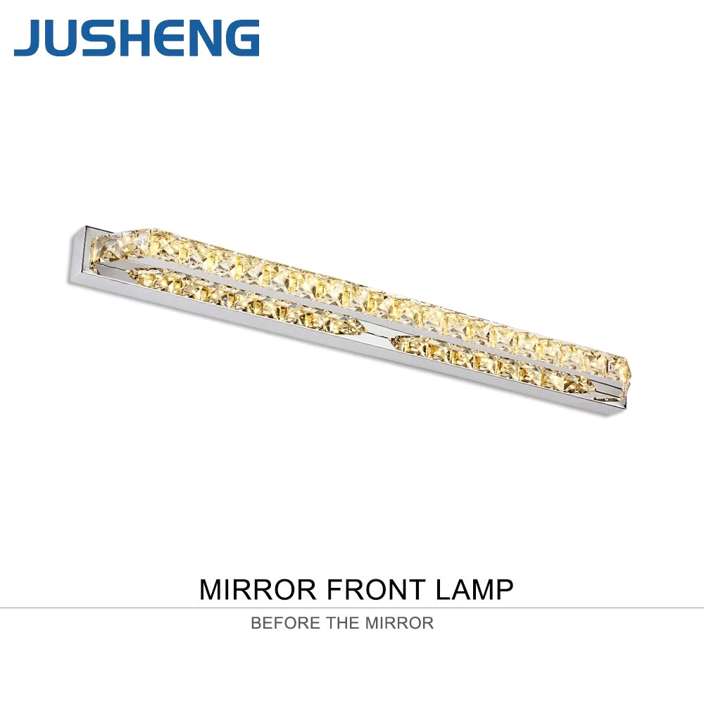 JUSHENG 14W Crystal Bathroom LED Mirror Front Lights Champagne&Transparent Crystal Indoor Sconce Lighting 110V / 220V AC
JUSHENG 14W Crystal Bathroom LED Mirror Front Lights Champagne&Transparent Crystal Indoor Sconce Lighting 110V / 220V AC