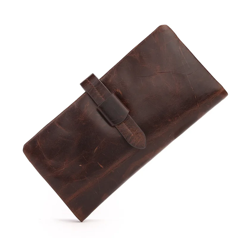 Genuine Leather Men Wallets Crazy Horse Male Walet Money Bag Fashion Long Vallet Zipper Design Portomonee RFID Purse Card Holder
Genuine Leather Men Wallets Crazy Horse Male Walet Money Bag Fashion Long Vallet Zipper Design Portomonee RFID Purse Card Holder