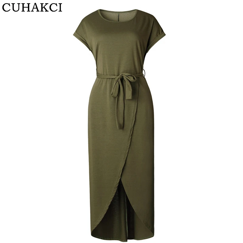 CUHAKCI Women Party Dresses Split Midi Summer Sashes Short Sleeve Sexy Casual Long Beach Elegant Ladies Vestidos
CUHAKCI Women Party Dresses Split Midi Summer Sashes Short Sleeve Sexy Casual Long Beach Elegant Ladies Vestidos