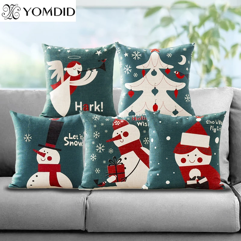 Xmas Style Cushion Cover Merry Christmas Santa Claus Cushion CoverS snowman Socks Home Decorative Pillows Cover Pillowcase
Xmas Style Cushion Cover Merry Christmas Santa Claus Cushion CoverS snowman Socks Home Decorative Pillows Cover Pillowcase