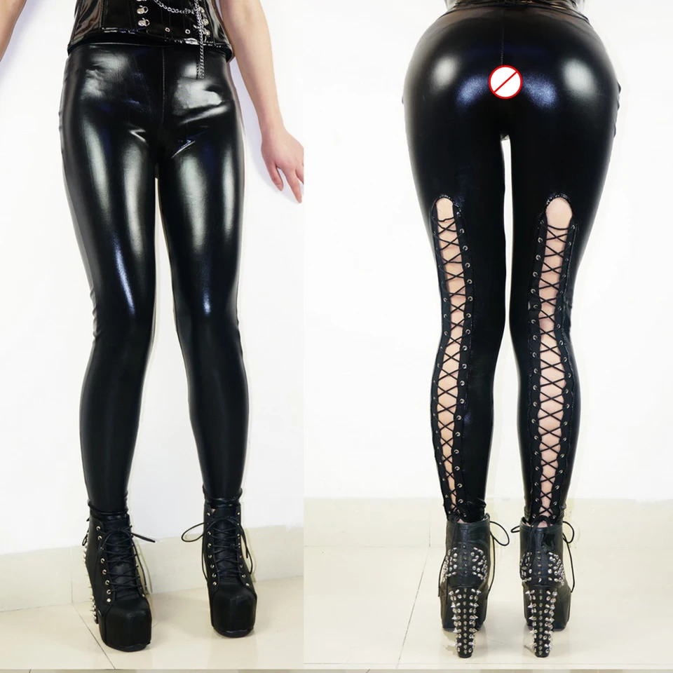 Free Shipping Cool Punk Style Women PU Faux Leather Low Waist Pencil Pants Fashion Hollow Out Lace Up Stage Performance Trousers
Free Shipping Cool Punk Style Women PU Faux Leather Low Waist Pencil Pants Fashion Hollow Out Lace Up Stage Performance Trousers