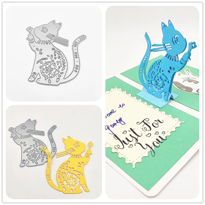 AZSG Lovely Cat Flower Cutting Dies For DIY Scrapbooking Decorative Card making Craft Fun Decoration 7.5*8.3cm
AZSG Lovely Cat Flower Cutting Dies For DIY Scrapbooking Decorative Card making Craft Fun Decoration 7.5*8.3cm