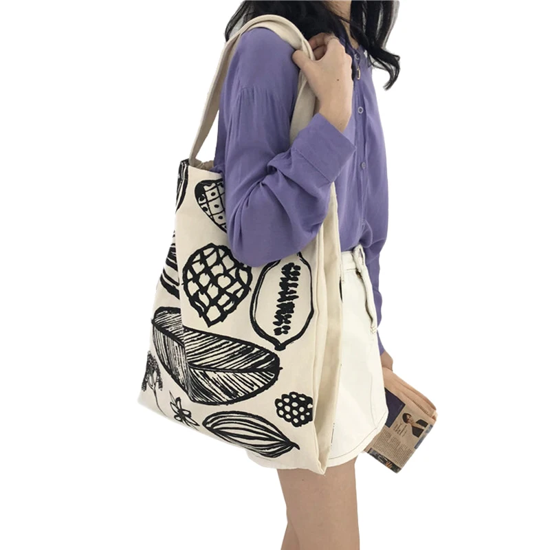 2019 New Leaf Printing Leisure Handbag Reusable Canvas Shopping Bag Large Capacity Shoulder Bags Casual Tote For Women Student
2019 New Leaf Printing Leisure Handbag Reusable Canvas Shopping Bag Large Capacity Shoulder Bags Casual Tote For Women Student