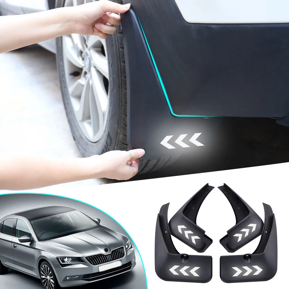 1set Car Mudflaps Front Rear Fender Flares For Skoda Superb 3 B8 2016 2017 2018 Splash Guards Mud Flaps Reflective Mudguards
1set Car Mudflaps Front Rear Fender Flares For Skoda Superb 3 B8 2016 2017 2018 Splash Guards Mud Flaps Reflective Mudguards