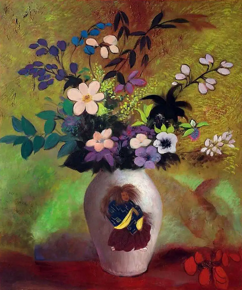 Famous Canvas Wall Art Painting Vase with Japanese Warrior, 1905 by Odilon Redon Home Decoration Oil Painting on Canvas Handmade
Famous Canvas Wall Art Painting Vase with Japanese Warrior, 1905 by Odilon Redon Home Decoration Oil Painting on Canvas Handmade