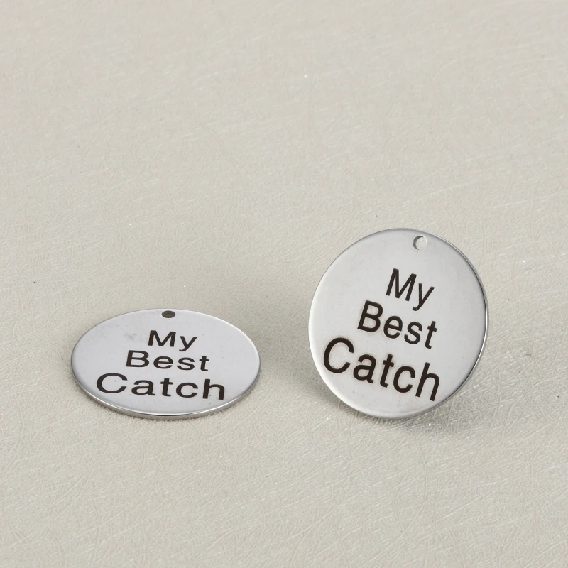 20 шт 25 мм DIY круг Шарм аксессуары надпись My Best Catch из нержавеющей стали гравировка подвески для ожерелья
20 шт 25 мм DIY круг Шарм аксессуары надпись My Best Catch из нержавеющей стали гравировка подвески для ожерелья