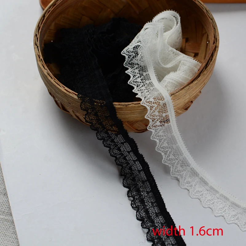 20Yards Width1.6cm black Elastic Lace Fabric Stretch Lace Trims Ribbon Garment Clothing underclothes Sewing Lace Accessories
20Yards Width1.6cm black Elastic Lace Fabric Stretch Lace Trims Ribbon Garment Clothing underclothes Sewing Lace Accessories