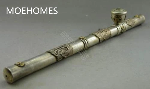 Original Old Tibet Silver Carve Eagle Flower Butterfly Statues Smoking Pipe NR Home decorations metal handicraft
Original Old Tibet Silver Carve Eagle Flower Butterfly Statues Smoking Pipe NR Home decorations metal handicraft