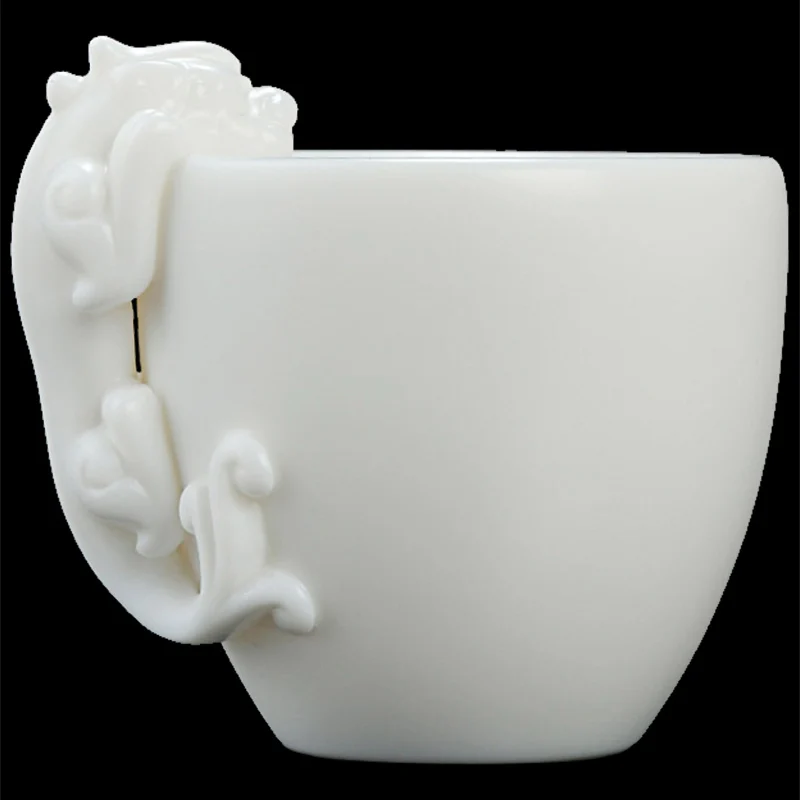 80 ml Dehua White Porcelain Teacup Master Handmade Boutique Dragon Teacups Ceramic Kung Fu Tea Set Lucky Home Decoration Gifts
80 ml Dehua White Porcelain Teacup Master Handmade Boutique Dragon Teacups Ceramic Kung Fu Tea Set Lucky Home Decoration Gifts
