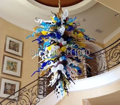 Free Shipping Turkey Style Murano Art Glass Lighting Staircase Decor LED Hand Blown Stained Glass Chandelier
Free Shipping Turkey Style Murano Art Glass Lighting Staircase Decor LED Hand Blown Stained Glass Chandelier