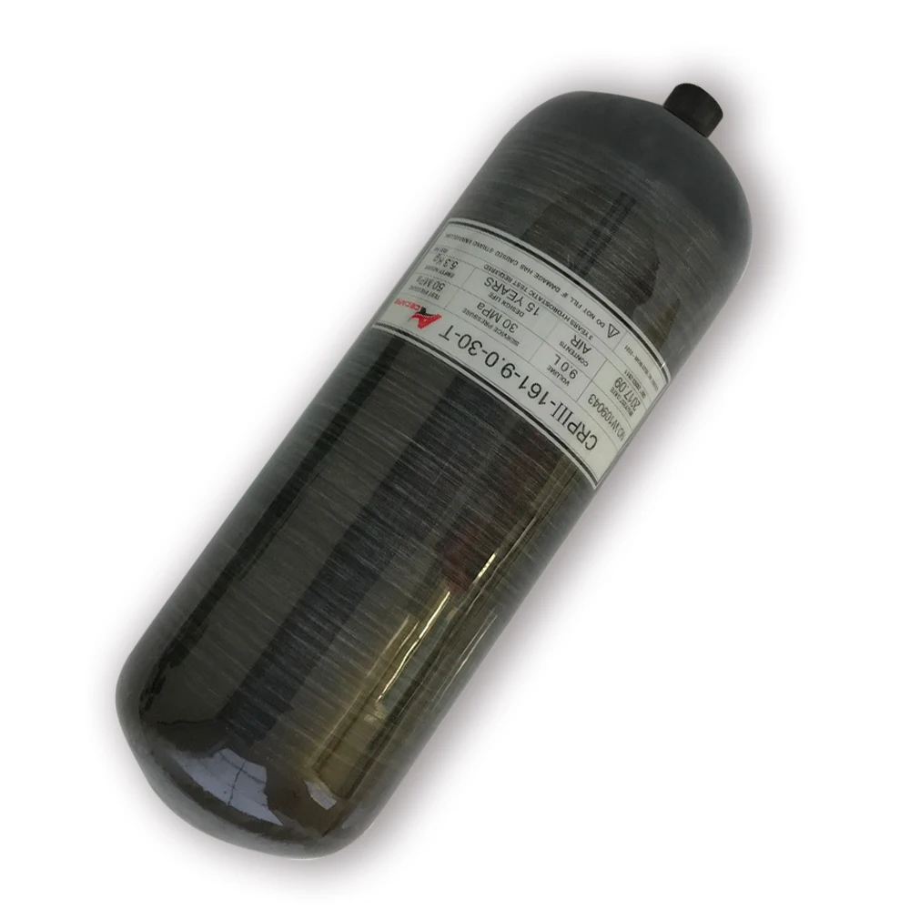 ACECARE air softgun pcp tank paitnball carbon 9L black 30mpa 300bar цилиндр высокого давления для охоты AC3090 |