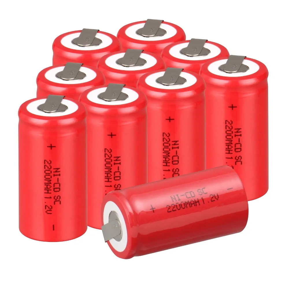 High quality ! 9 PCS Sub C SC battery rechargeable battery 1.2V 2200mAh Ni-Cd Ni-Cd Battery Batteries -Red Color 4.25*2.2cm
High quality ! 9 PCS Sub C SC battery rechargeable battery 1.2V 2200mAh Ni-Cd Ni-Cd Battery Batteries -Red Color 4.25*2.2cm