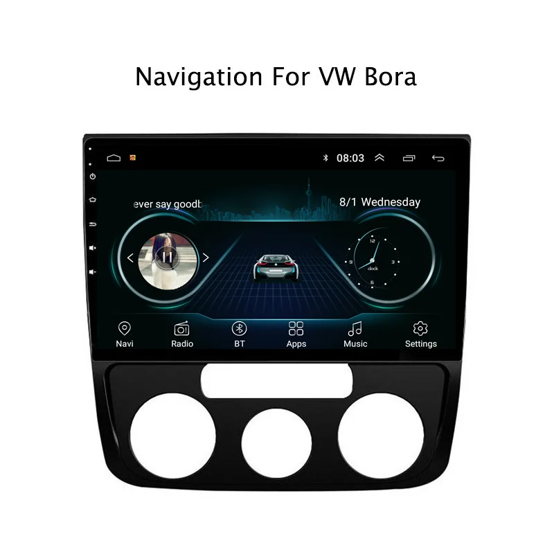10 1 "2.5D IPS Android 8 автомобильный DVD GPS плеер для VW Bora 2008 2009 2012 Радио Стерео головное