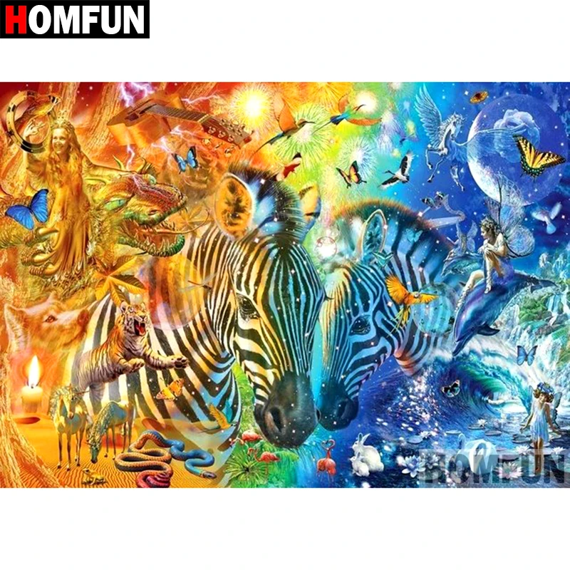HOMFUN 5D DIY Diamond Painting Full Square/Round Drill "Animal zebra" Embroidery Cross Stitch gift Home Decor Gift A09282
HOMFUN 5D DIY Diamond Painting Full Square/Round Drill "Animal zebra" Embroidery Cross Stitch gift Home Decor Gift A09282
