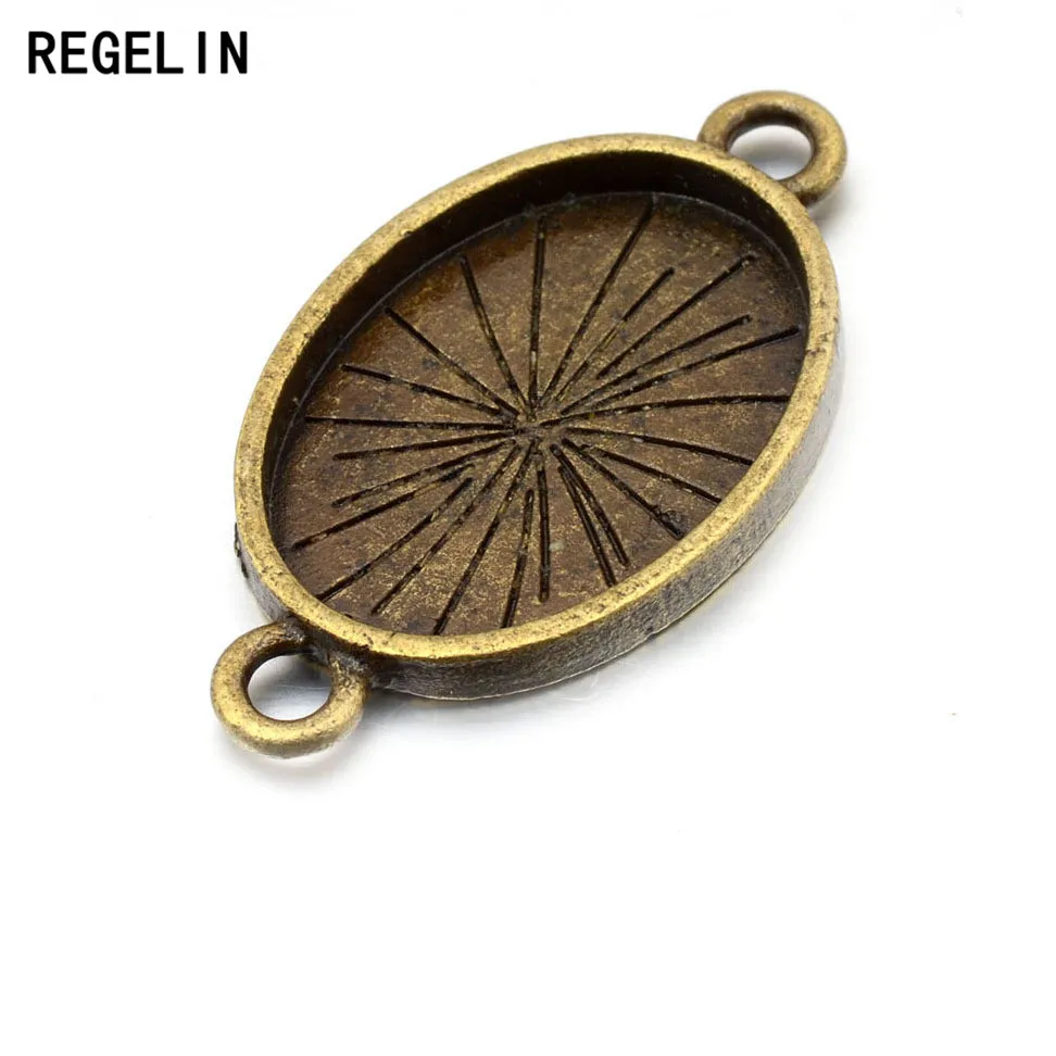 REGELIN Bracelet Blank Settings Cabochons Bases Bezel Trays 10pcs/lot 18x25mm Fit Glass Cabochon Cameo DIY Bracelet Making
REGELIN Bracelet Blank Settings Cabochons Bases Bezel Trays 10pcs/lot 18x25mm Fit Glass Cabochon Cameo DIY Bracelet Making