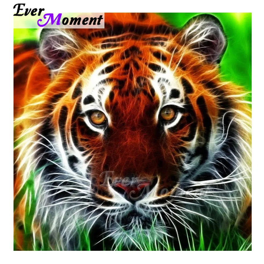 Алмазная живопись Ever Moment тигровая трава 5D сделай сам квадратная мозаика алмазная