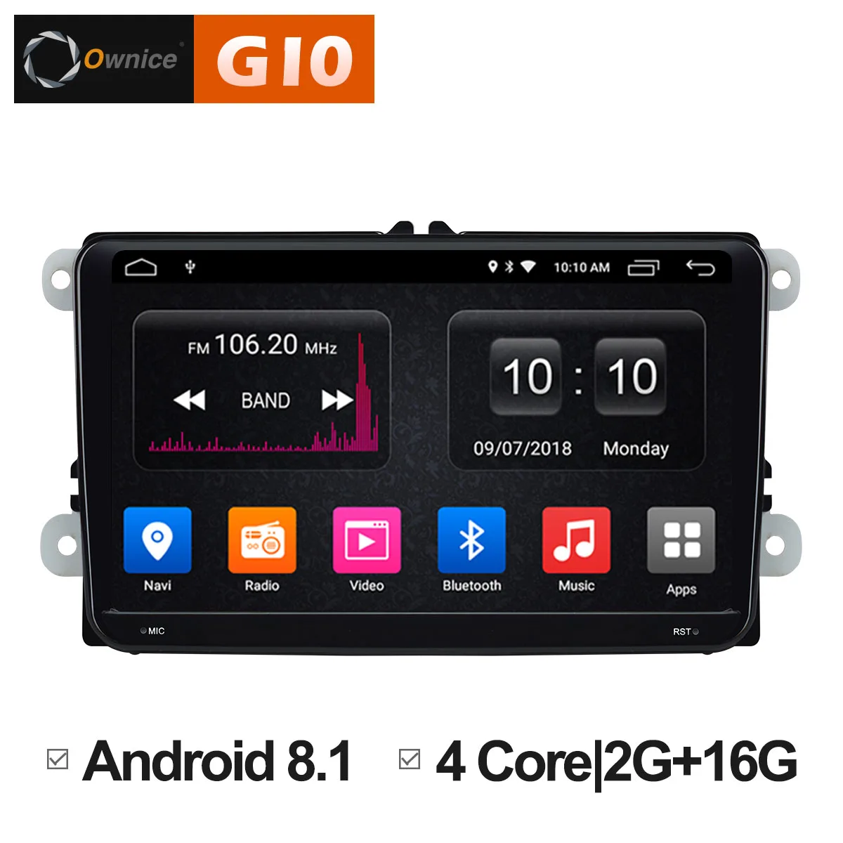Ownice 9 "Android 8 1 Автомобильная dvd-навигационная система для VW Volkswagen Skoda Golf 5 6 POLO PASSAT B5
