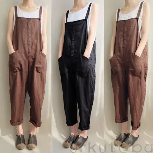 2018 New Fashion Hot Popular Womens Casual Loose Linen Pants Cotton Jumpsuit Strappy Harem Trousers Overalls
2018 New Fashion Hot Popular Womens Casual Loose Linen Pants Cotton Jumpsuit Strappy Harem Trousers Overalls