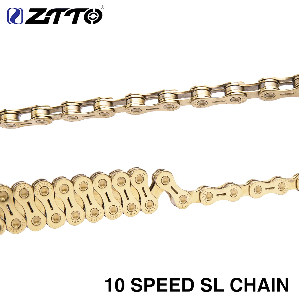 ZTTO MTB Golden Semi Hollow SL Chain Mountain Bike Road Bicycle Parts Durable Gold 10s 20 S 30 V 10 Speed For K7 System
ZTTO MTB Golden Semi Hollow SL Chain Mountain Bike Road Bicycle Parts Durable Gold 10s 20 S 30 V 10 Speed For K7 System